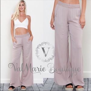 SAIL AWAY WITH ME breezy wide leg pants